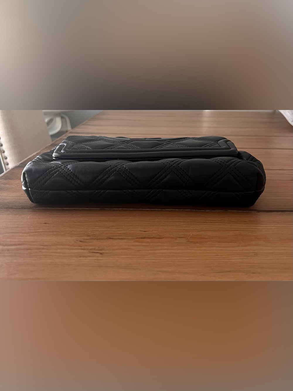 Tory Burch Quilted Leather Clutch - Black - Picture 2 of 10